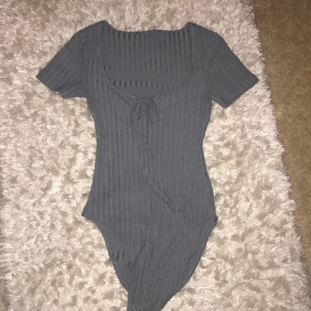 Blue bodysuit